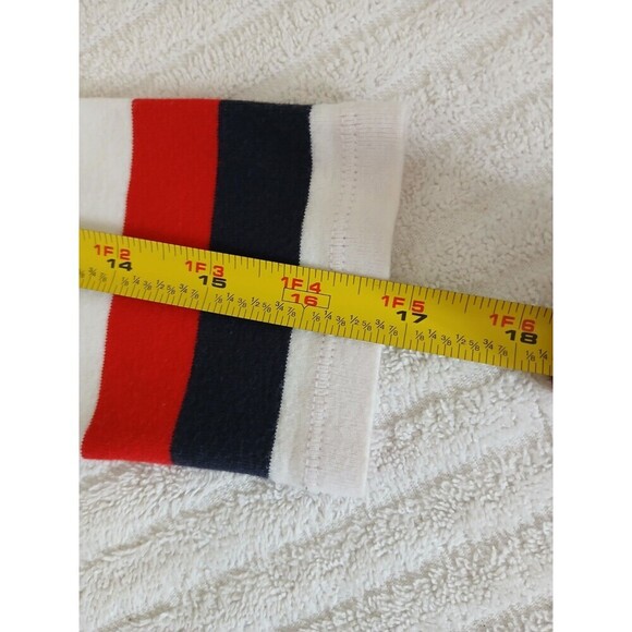 Tommy‎ Hilfiger Womens Blue Striped 3/4 Sleeve Boat Neck Blouse Top XS Nautical - Picture 13 of 15